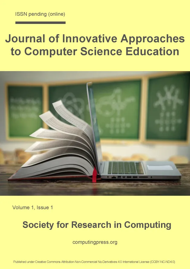 Journal of Innovative Approaches to Computer Science Education Front Cover